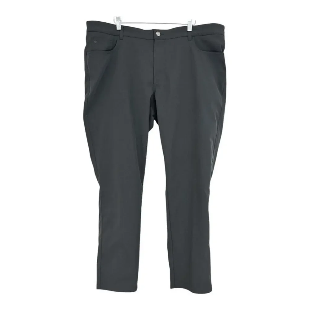 Peter Millar Mens Solid Grau eb66 Classic Fit 2 Way Stretch Pants Casual 42x30